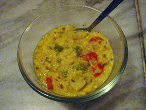 キチェリの作り方、簡単レシピ